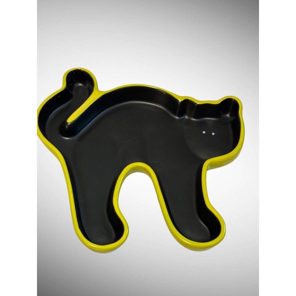 Cat-Shaped Ceramic Candy Dish